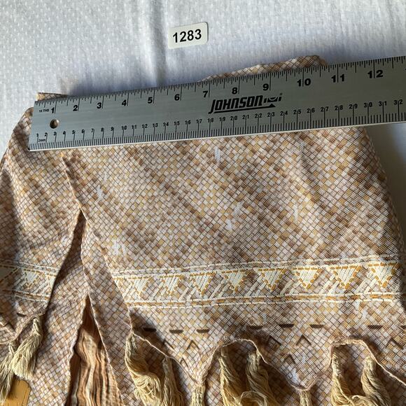 Disney Girl’s Moana Costume Knee-length Floral Skirt size 7/8, Natural Tan Beige - Picture 2 of 9